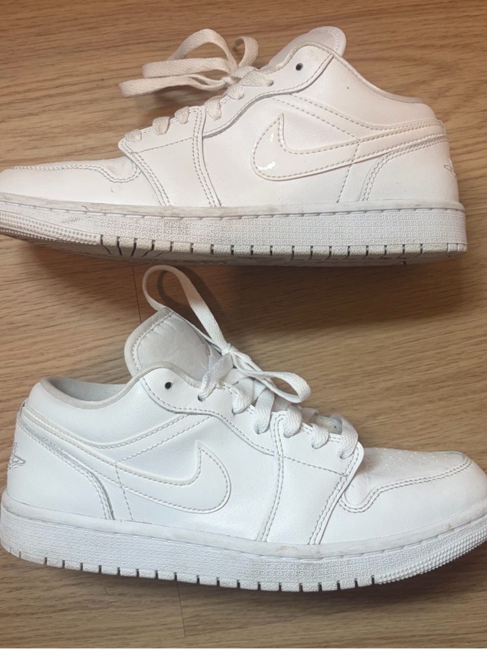Nike Air Jordan 1 Low Triple White (2022) Size 8 Women's Authentic DV0990-111